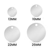 Blank Round Polished Stainless Steel Pendant / DIS0033
