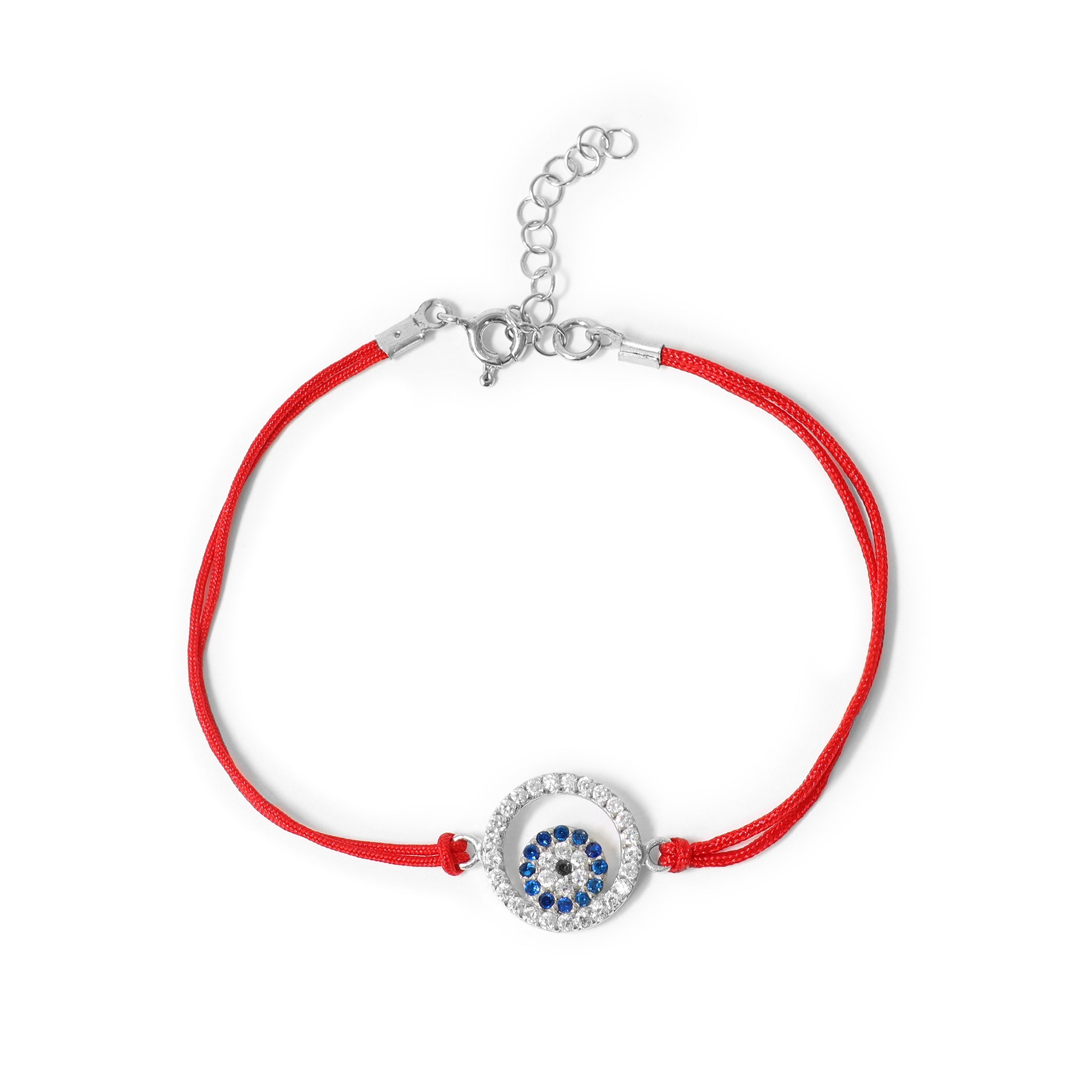 Rostfritt stål CZ Evil Eye Pendant Armband / DIS0041