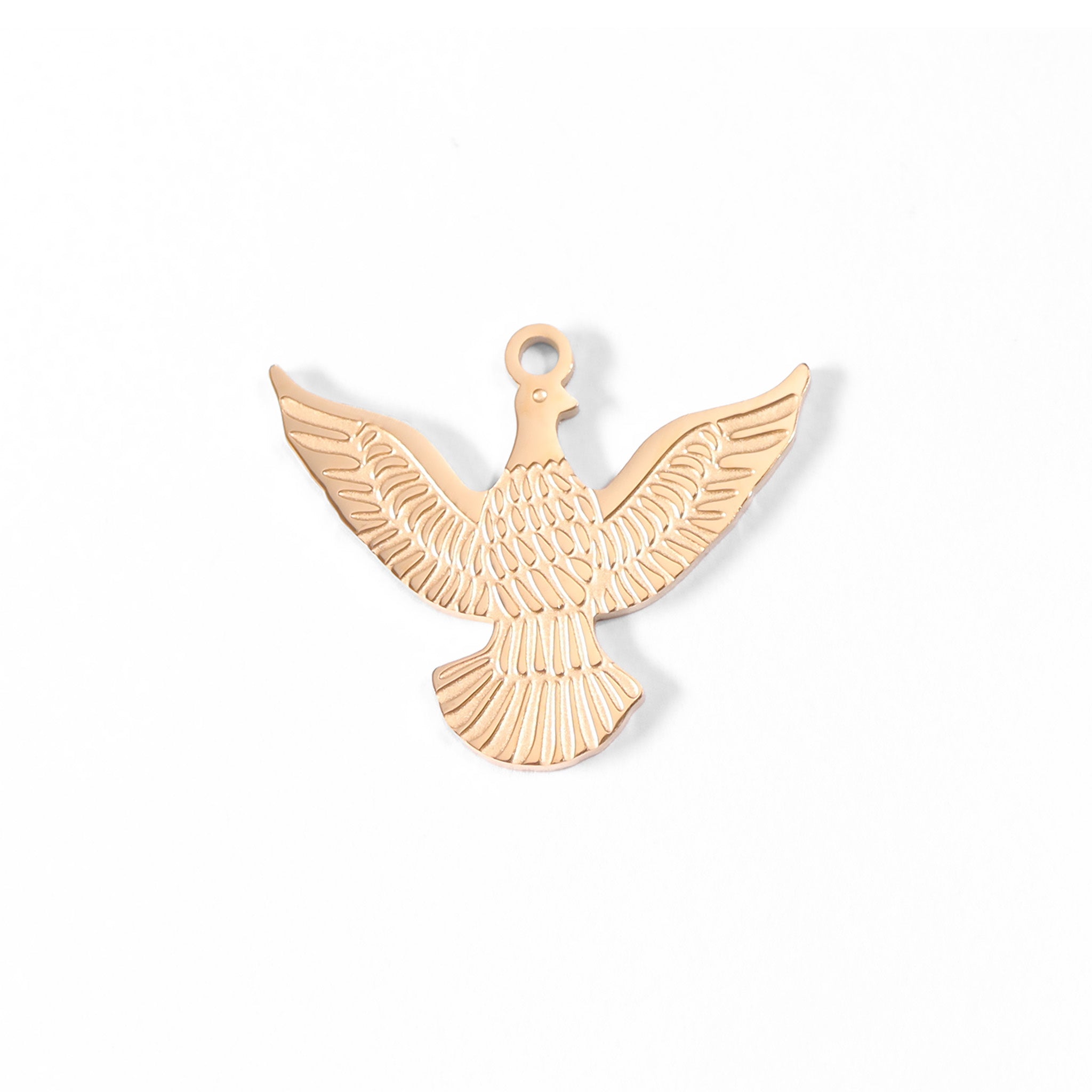 18K Gold PVD Stainless Steel Eagle Charm / PDL0001