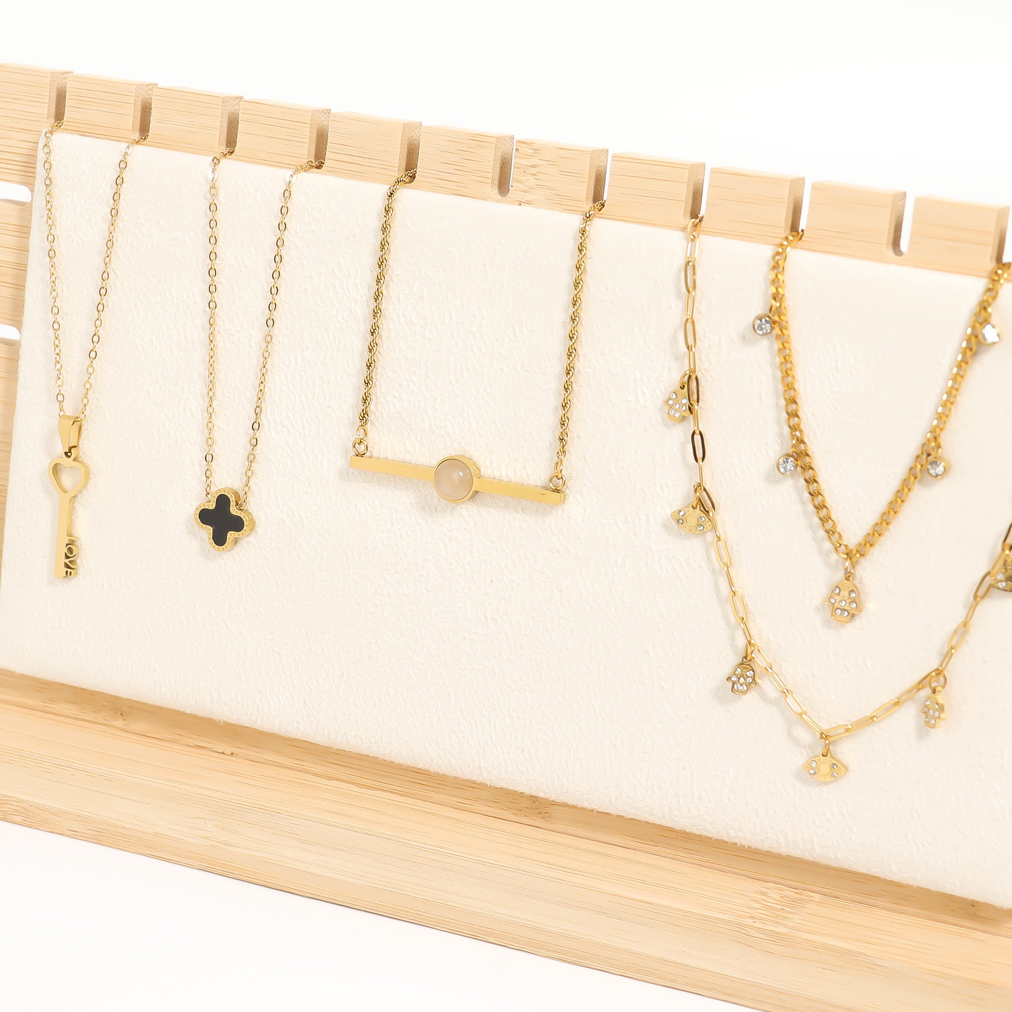 12 Unit Necklace Horizontal Jewelry Display / DSP0016