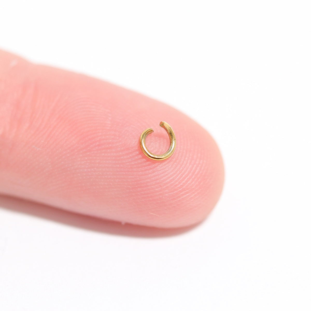 100 Pack 18K Gold PVD Stainless Steel Saw Cut Jump Rings / ENC0002 ...