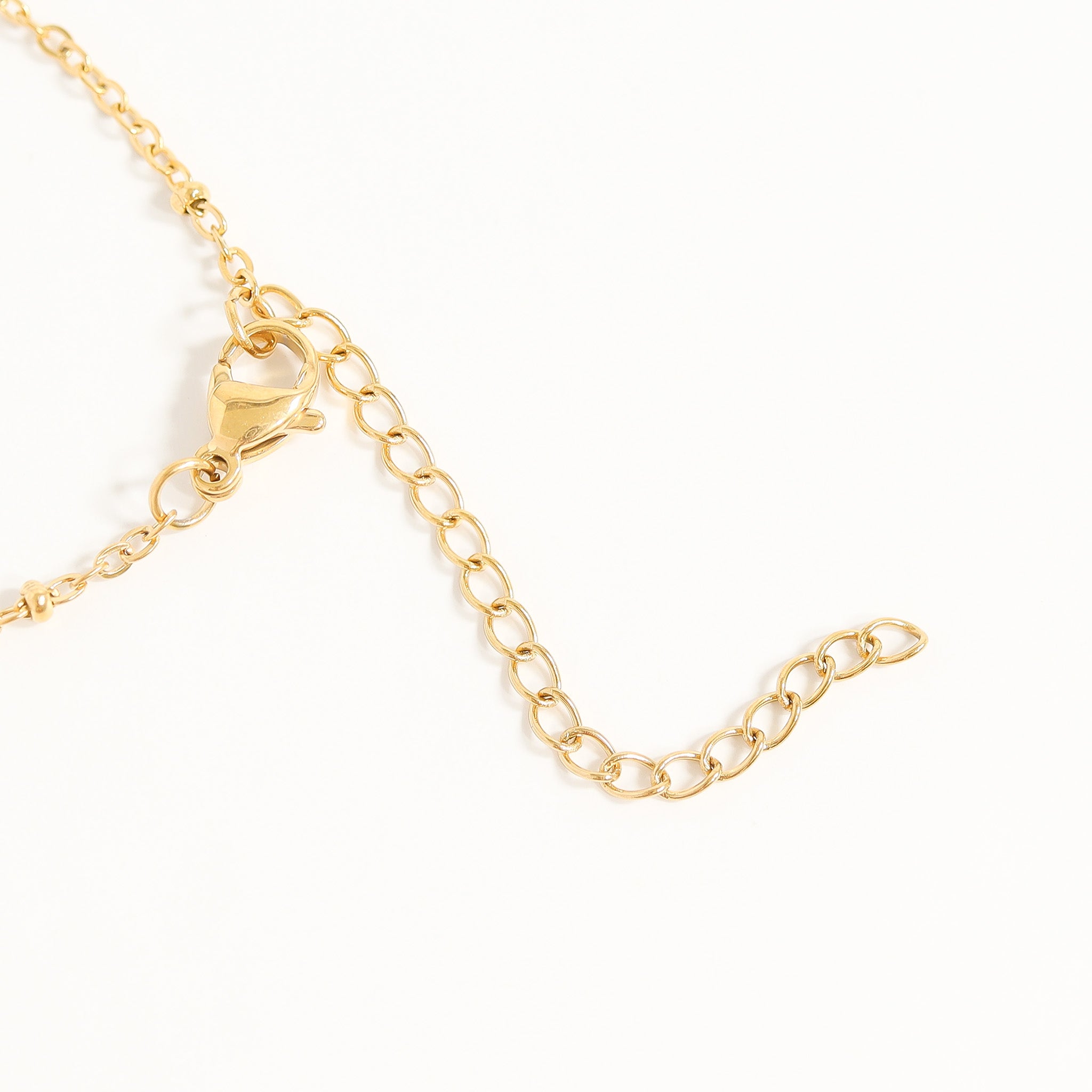 18K guld PVD rostfritt stål 2" Kedjeförlängning / ENC0013
