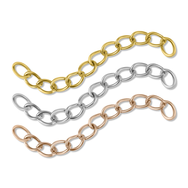 Anezus anezus Chain Extenders for Necklaces, 10pcs Gold Jewelry Extenders  for Necklaces, Stainless Steel Chain Extenders for Necklace