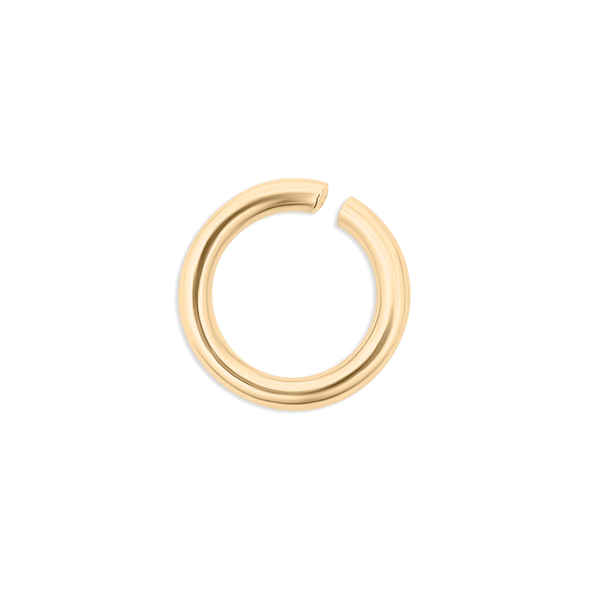 10 Pack 14k Gold Plated Open Jump Rings / ENC0022