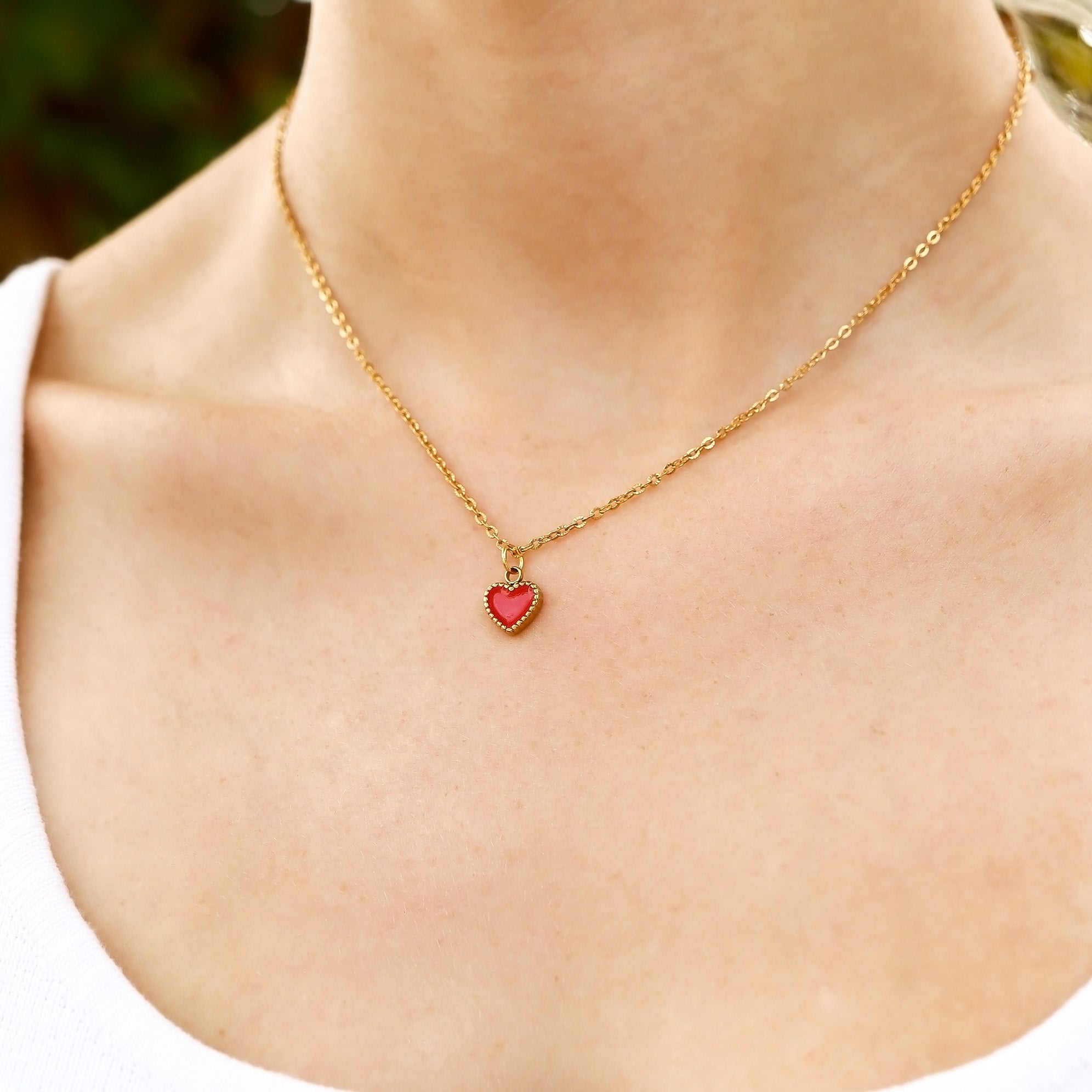 18K Gold PVD Rostfritt stål PVD -belagd slinga / kabelkedjan halsband / CHN3011