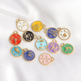 Epoxy Filled Zodiac Pendants Lifestyle