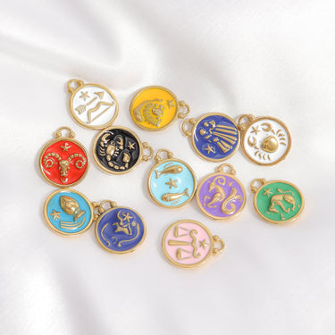 Epoxy Filled Zodiac Pendants Lifestyle