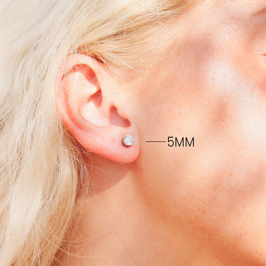 Boucles d'oreilles CZ en acier inoxydable/ERJ3158