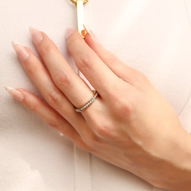 CZ Eternity Ring Lifestyle