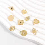 18K Gold PVD Stainless Steel Triangle Evil Eye Charm Lifestyle