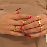 Stainless Steel Blank Engravable 2 Name Wrap Ring Lifestyle