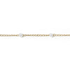 Stainless Steel PVD Coated Faux Pearl Cable Chain By The Foot / SPL1013