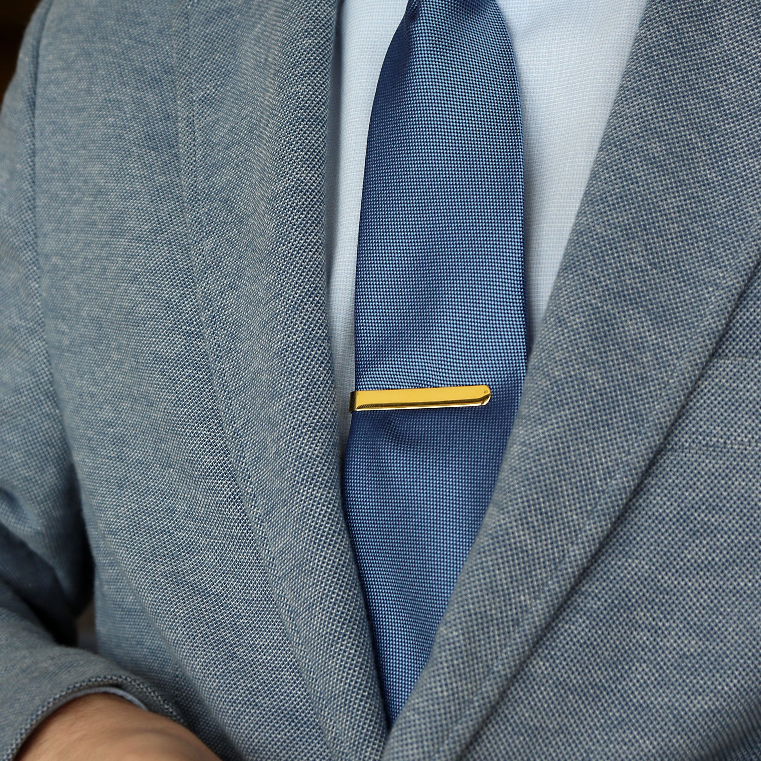 18K Gold PVD Stainless Steel Coated Tie Bar Blank / SBB0316