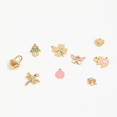 Goodluck Charm set in gold 