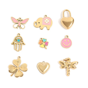 Various charms with goodluck