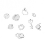18K Gold PVD Stainless Steel Heart Charm Set