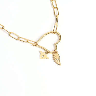 18K Gold Pvd de acero inoxidable Color de acero inoxidable encanto/PDL0087