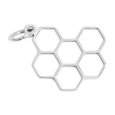 Stainless Steel Honey Comb Charm
