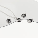 Stainless Steel Earth, Fire, Water, Air Element Pendants