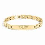 men's stainless steel blank bracelet