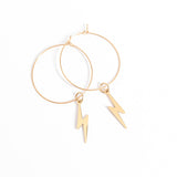 Gold Lightning Bolt Charms