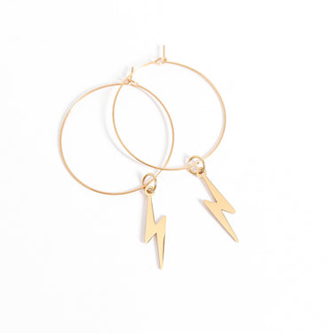 Gold Lightning Bolt Charms