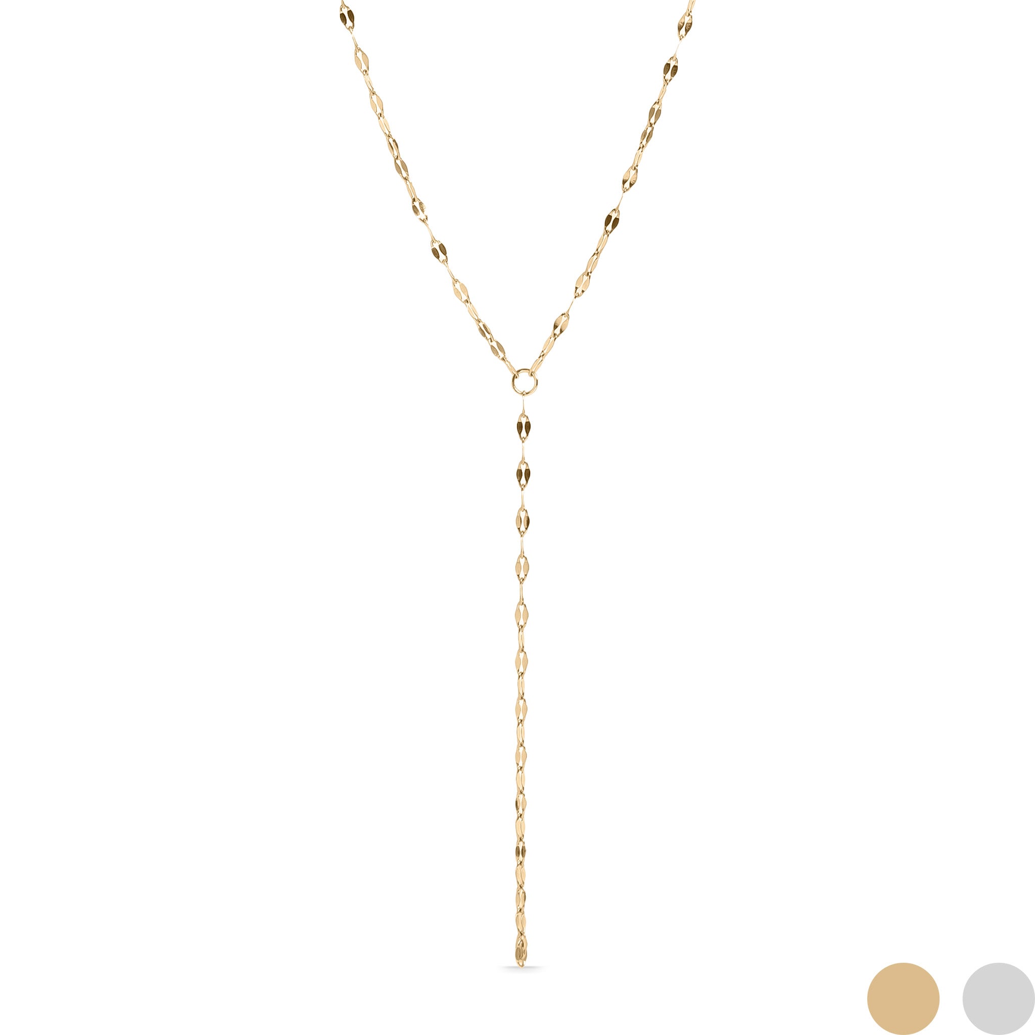 Lip Chain Lariat Necklace