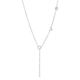 LOVE lariat necklace Stainless Steel