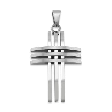 Stainless Steel Triple Cross Pendant / PDL9007