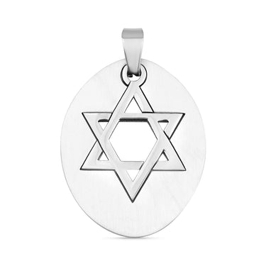 Star Of David Stainless Steel Pendant / PDJ2041