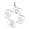 Cutout 4 Leaf Clover Stainless Steel Pendant / PDJ3327