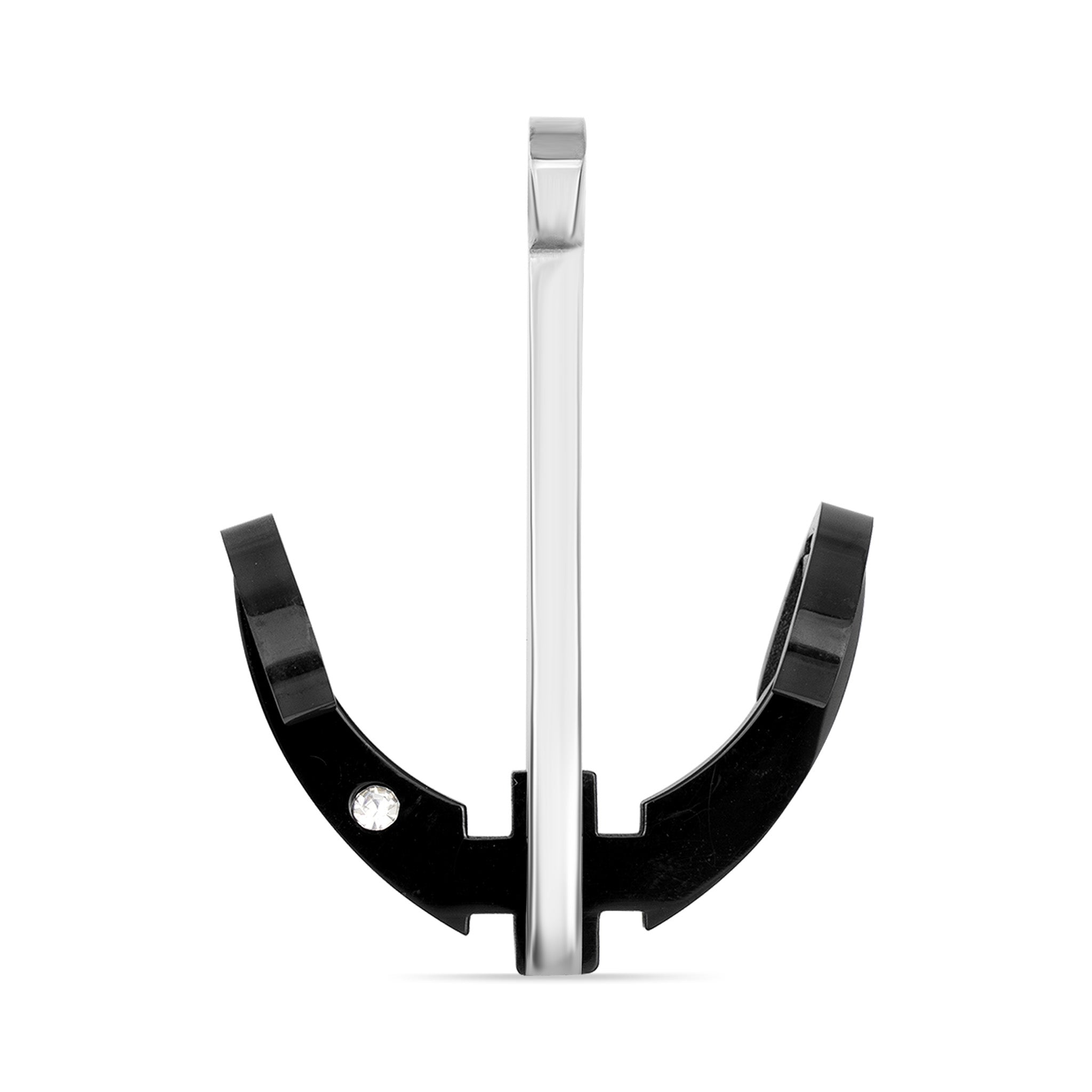 Stainless Steel Small CZ Anchor Pendant / PDJ3552