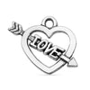 "Love" Heart And Arrow Charm / PDJ5013