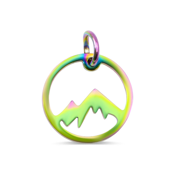 Stainless Steel Mountain Charm / PDJ5048