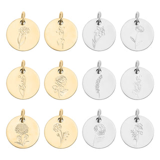 Birth Flower Charms
