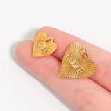 Sunburst Heart Love Charm Scale