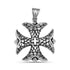 Large Maltese Cross Stainless Steel Pendant / PDL2011