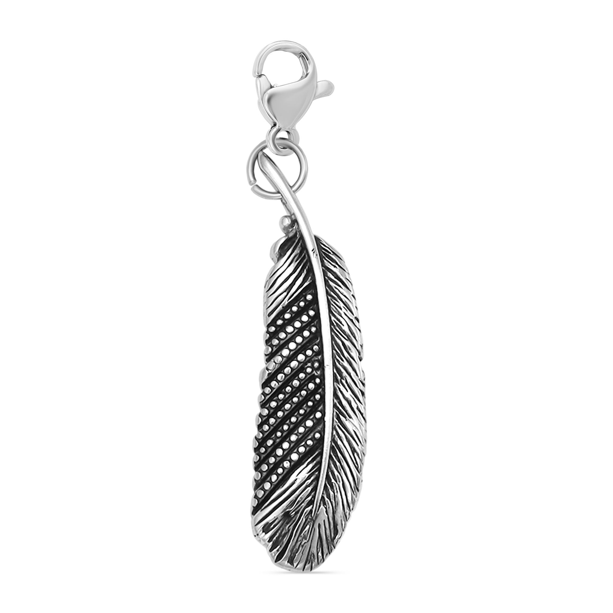 Feather Charm Stainless Steel Pendant / PDL2014