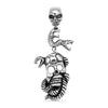 Stainless Steel Large Skulls And Snakes Pendant / PDL2017