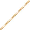 1.2mm Diamond Cut Curb 14K Gold Plated .925 Sterling Silver Permanent Jewelry Chain - By the Foot / PMJ0019