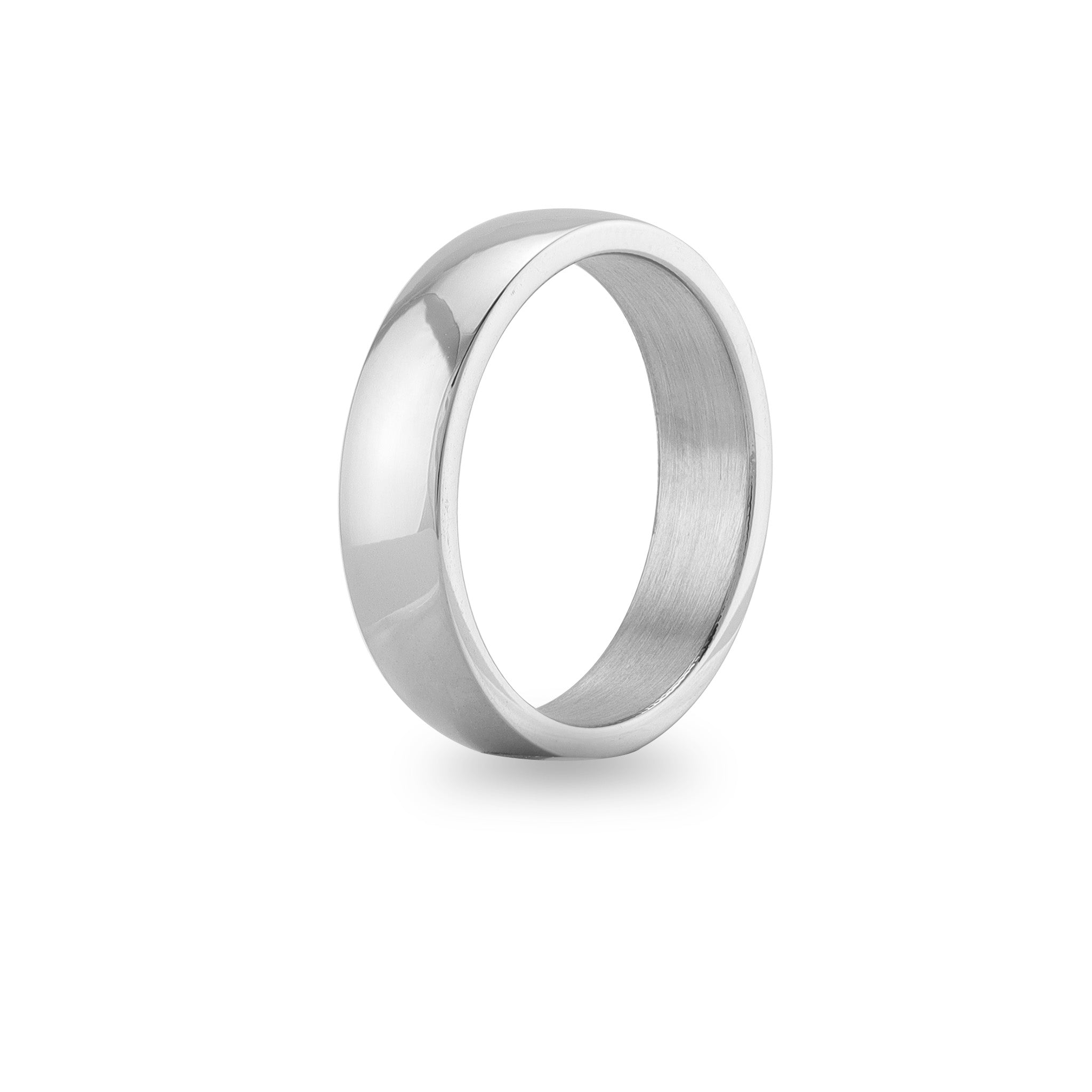 10 Pack - polerat rostfritt stål tomt ring / PRJ2029