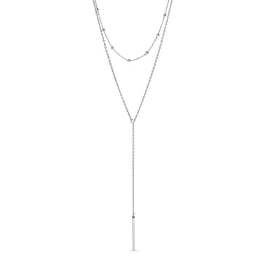 Stainless Steel Satellite chain lariat necklace 