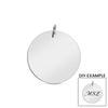 Blank Round Polished Stainless Steel Pendant / SBB0013