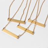 Blank Bar Necklace
