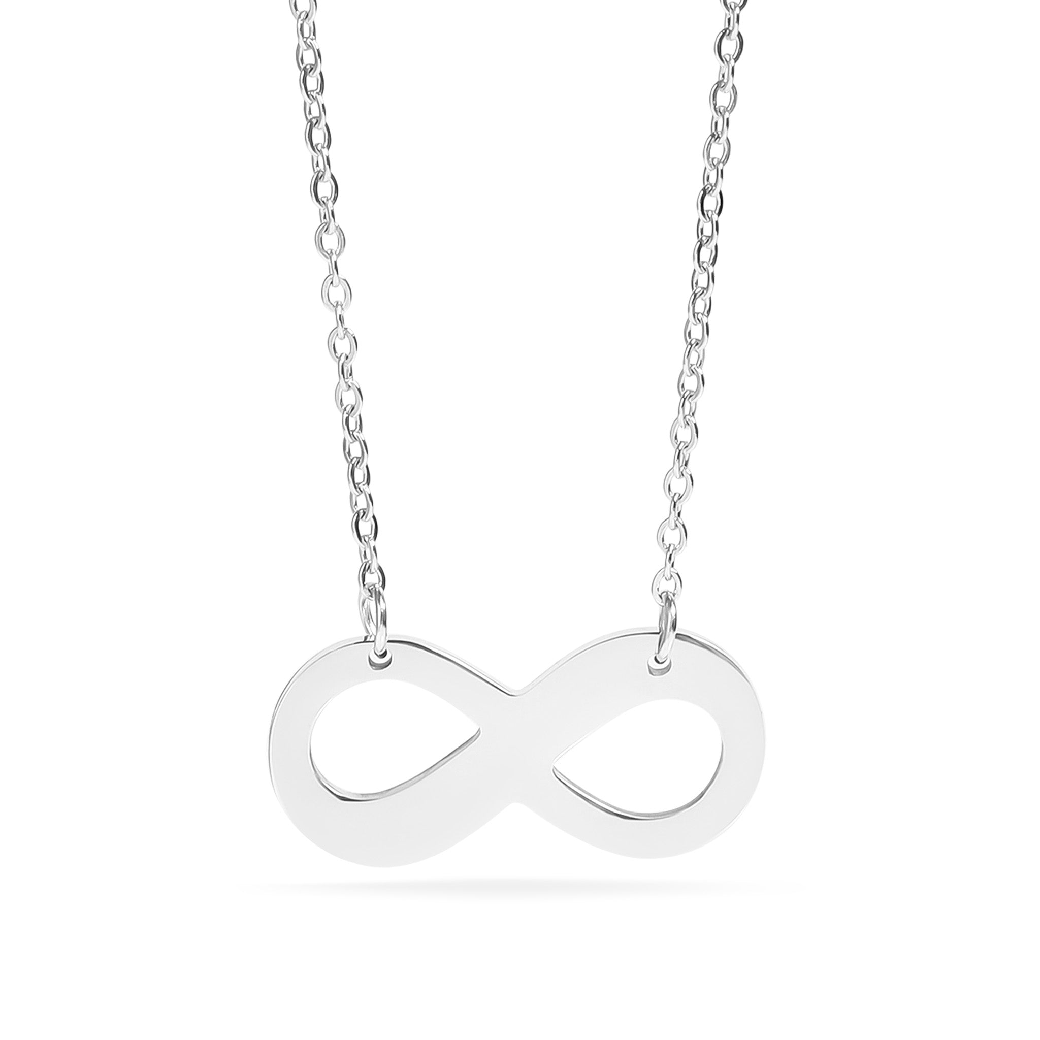 Rostfritt stål tomt oändlighetshalsband / SBB0039