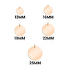 Rose Gold Blank Stainless Steel Round Pendant / SBB0047