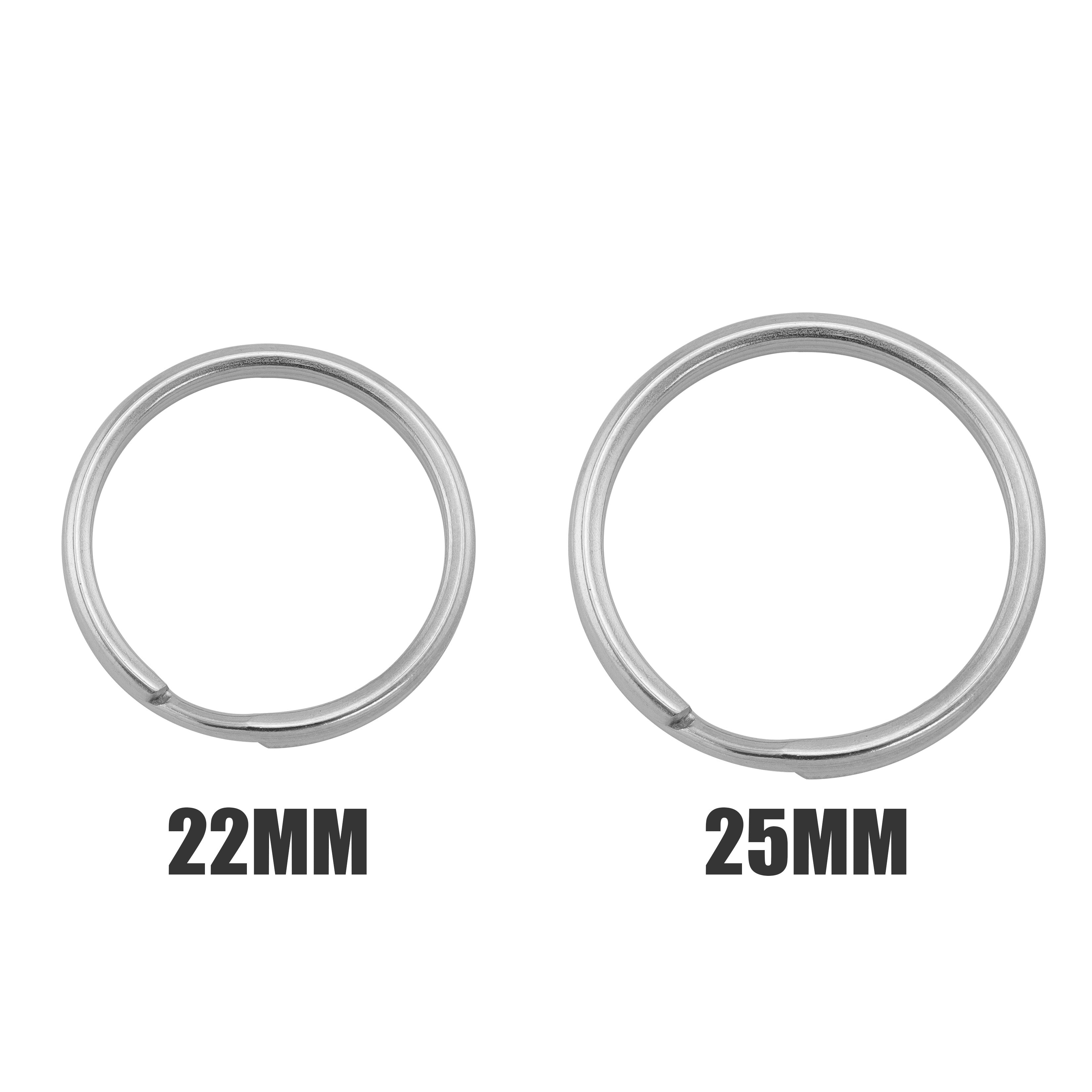 10 Pack - Rostfritt stål Key Ring / SBB0048