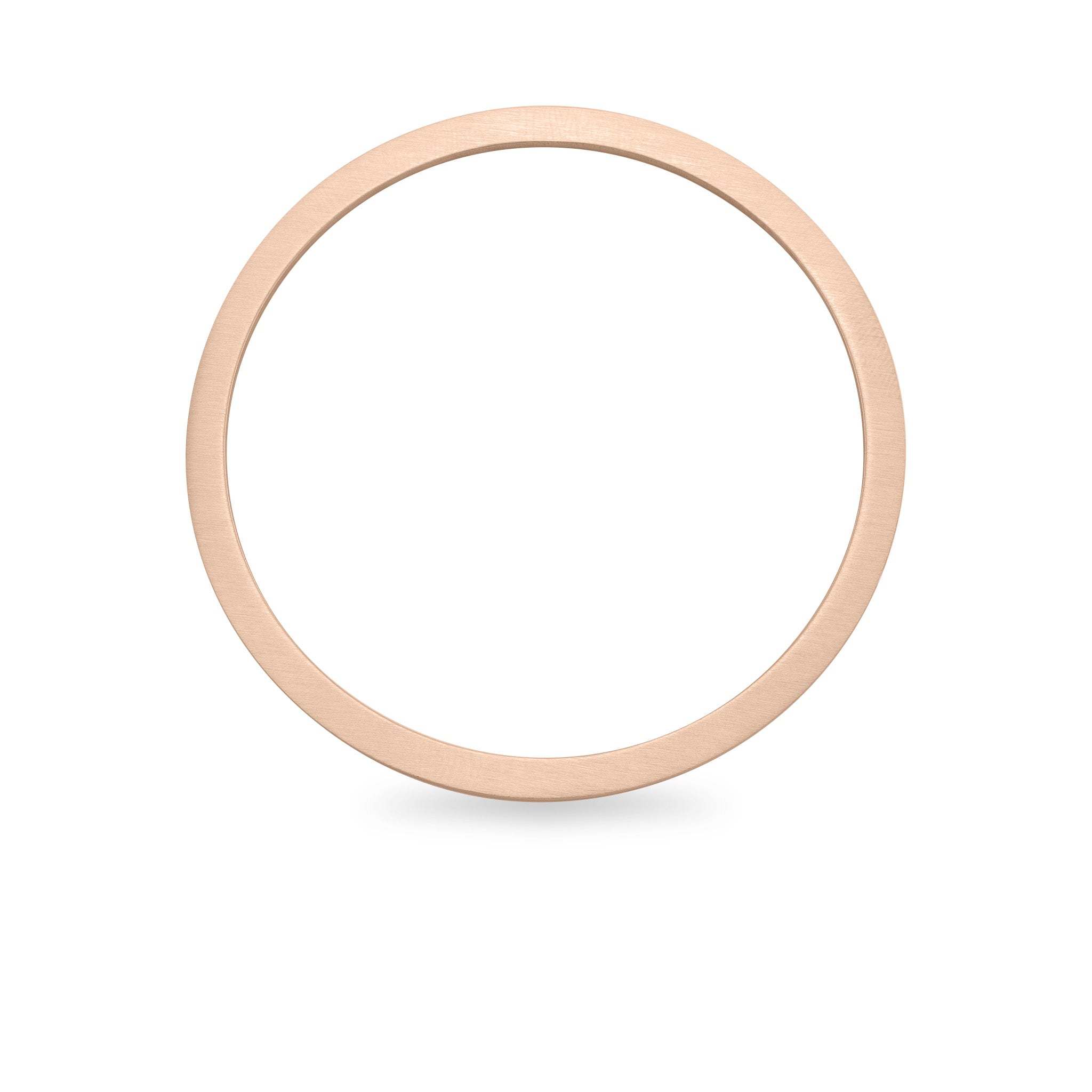 10 Pack - 65mm rostfritt stål 18K Rose Gold PVD -belagd blank Bangle Armband / SBB0079