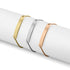 Adjustable Stainless Steel Curved Bar Bracelet / SBB0145