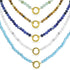 Semi Precious Natural Stone Charm Keeper Necklace / SBB0305